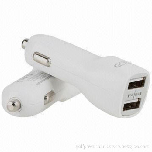 In-car Charger with Dual-USB Ports and Wear-resistant PC Housing